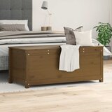  Kutija za pohranu boja meda 110x50x45,5 cm od masivne borovine | shoptok.hr
