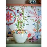 Bloomingville Ročno poslikan okrasni cvetlični lonec iz kamenine ø 19,5 cm Eanna – | Shoptok.si