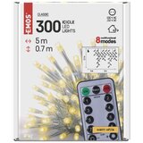 Emos Novogodišnji LED svetlosni lanac - Ledenica 300 LED dioda, 5 m, Beli Cene