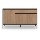 Marckeric Nizka komoda v hrastovem dekorju v naravni barvi 140x80 cm Lorenza – Cene