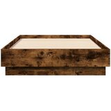  Okvir kreveta bez madraca dimljena boja hrasta 75x190 cm drveni | shoptok.hr