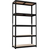  Metalni regal 179x80x40 cm, crni Cijene