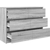 vidaXL Komoda siva sonoma 100x35x76 cm inženirski les | Shoptok.si