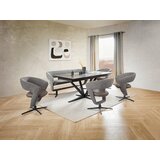 Moderano NASLANJAČ, kovina, tekstil temno siva, siva | Shoptok.si