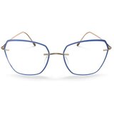  Ženske Dioptrijske naočale Silhouette Lite Spirit Accent Rings 5566 LS 54/17 Blue | shoptok.hr