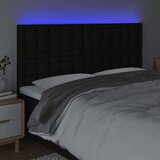  Uzglavlje crno 160x5x118/128 cm od tkanine | shoptok.hr