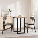  Blagovaonski stol O-oblika 80x50x75 cm od borovine i čelik | Eponuda.com