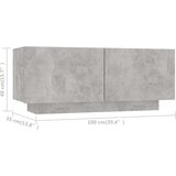 vidaXL TV ormarić siva boja betona 100 x 35 x 40 cm od iverice | shoptok.hr