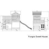 Fungoo Set SWEET HOUSE - drveno vrtno igralište | shoptok.hr