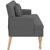  Klupa s jastucima tamnosiva 113 x 64,5 x 75,5 cm od tkanine | shoptok.hr