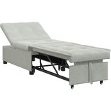  Krevet na razvlačenje Svijetlo siva 194 x 67 x 82 cm Baršun | shoptok.hr