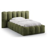 Micadoni Zeleni tapecirani krevet s prostorom za odlaganje s podnicom 90x200 cm Lupine – | shoptok.hr