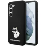 Originalen ovitek Samsung Galaxy S24 5G - IML NFT Choupette Body - črn silikonska zaščita - KLHCS24SSNCHBCK