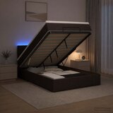  Krevet od pjene s madracem i LED-om Tamno smeđa 120 x 200 cm | shoptok.hr