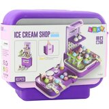 Lean Toys Kovček s sladoledom Mobilna trgovina s sladoledom Kuhinja 3 v 1 62 kosov | Shoptok.si