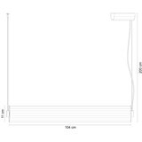 Zuma line 1236 - LED luster sa prigušiva na sajli COMO LED/39W/230V 2700-6500K crna + daljinski upravljač | Eponuda.com