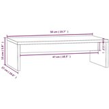  Za monitor bijeli 50 x 27 x 15 cm od masivne borovine | shoptok.hr