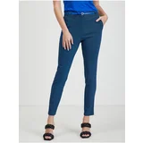 Orsay Black and Blue Ladies Patterned Pants - Women