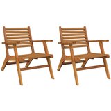 Maison Chic Vrtni stoli - Stol za vrt 2 kosa trden akacijev les JS1333, (21879097) | Shoptok.si