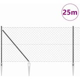  Zavareno žičano ograđivanje s bodljama 25 x 1,2 m Siva Mreža | Shoptok.si
