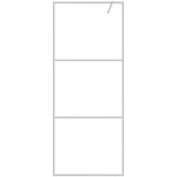 Pregrada za tuš srebrna 80 x 195 cm s prozirnim staklom ESG | shoptok.hr