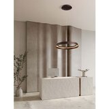 Nova Luce Smeđa LED viseća svjetiljka aluminijska s mogućnosti zatamnjivanja sa sjenilom od akrilnog stakla ø 45 cm Ormi – | shoptok.hr