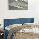 vidaXL Posteljno vzglavje 2 kosa temno modro 72x5x78/88 cm žamet Cene