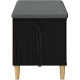  Klupa za hodnik s jastukom s vratima Crni Hrast 80 x 38 x 46 cm | Eponuda.ba