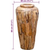  Ukrasna vaza 40 x 80 cm od masivne tikovine | Shoptok.si