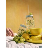 Sinsay Staklene šalice s poklopcem i slamkom s motivom limuna 2 pack | shoptok.hr