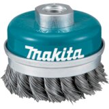 Makita žičana lončasta četka 100 mm M14, upletena žica 0,5 mm D-29290 | shoptok.hr