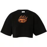 VIERVIER Sweater majica 'Lina' narančasta / crna