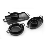 Fine Dine mini ovalni tiganj little chef, crna, 263x140x(H)37mm | Eponuda.com