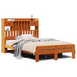 Krevet s regalom za knjige bez madraca 135 x 190 cm od borovine | shoptok.hr