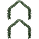  Božićni vijenci 2 pcs Zelena 20 m PVC | shoptok.hr