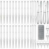 vidaXL Euro ograja s 13 konicami 0.4x50 m galvanizirano jeklo Cene