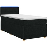  Boxspring krevet s madracem Crna 90 x 200 cm Tkanina | shoptok.hr