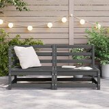  Kutne vrtne sofe 2 kom sive od masivne borovine | shoptok.hr