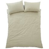 Pineapple Elephant Zelena 3-delna posteljnina za zakonsko posteljo 200x200 cm Cotton Rich Woven Stripe – Cene