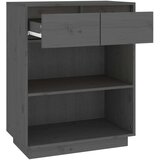  Konzolni ormarić sivi 60 x 34 x 75 cm od masivne borovine | shoptok.hr