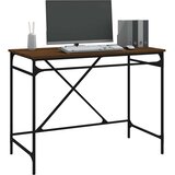  Radni stol boja hrasta 100x50x75 cm konstruirano drvo i željezo | shoptok.hr