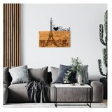 WALLXPERT Zidna dekoracija Volim te Pariz, 58 x 54 cm, Crna | Eponuda.ba