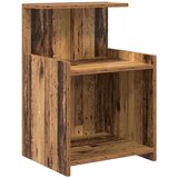 vidaXL Ormarić za krevet Staro drvo 40 x 35 x 60 cm Iverica | shoptok.hr