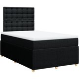Maison Chic Box spring postelja - Vzmetna postelja z vzmetnico črna 120x190 cm blago SL24168, (21879672) | Shoptok.si