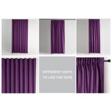 Restilo Vijolična žametna zavesa za delno zatemnitev 140x245 cm Pleat – | Shoptok.si