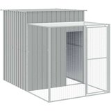  Kavez za kokoši s igralištem svjetlosivi 165x1271x181cm čelični | shoptok.hr