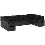  The Living Store Vrtna sedežna garnitura 10-delna z blazinami črn poli ratan - Vrtna Sedežna Garniture, (21462119) | Shoptok.si