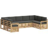  Set vanjskih sofa 7 pcs Bijela i Antracit 304 x 128,5 x 73 cm | shoptok.hr
