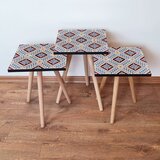 Hanah home set klub stočića 3Shp195, 3 komada, Šarena Cene