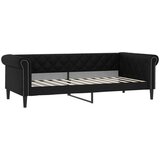  Dnevni krevet crni 100 x 200 cm od umjetne kože | shoptok.hr